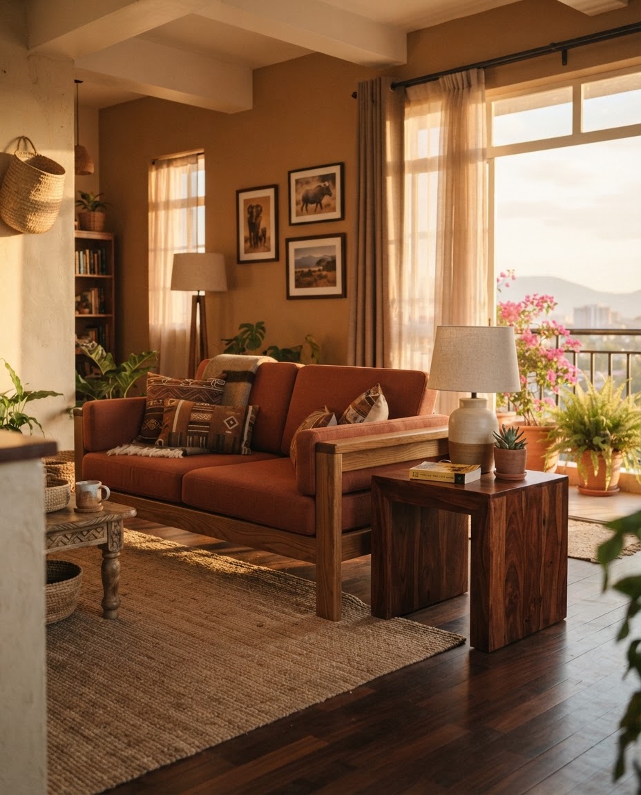 A Nairobi living room furnished by Mallard