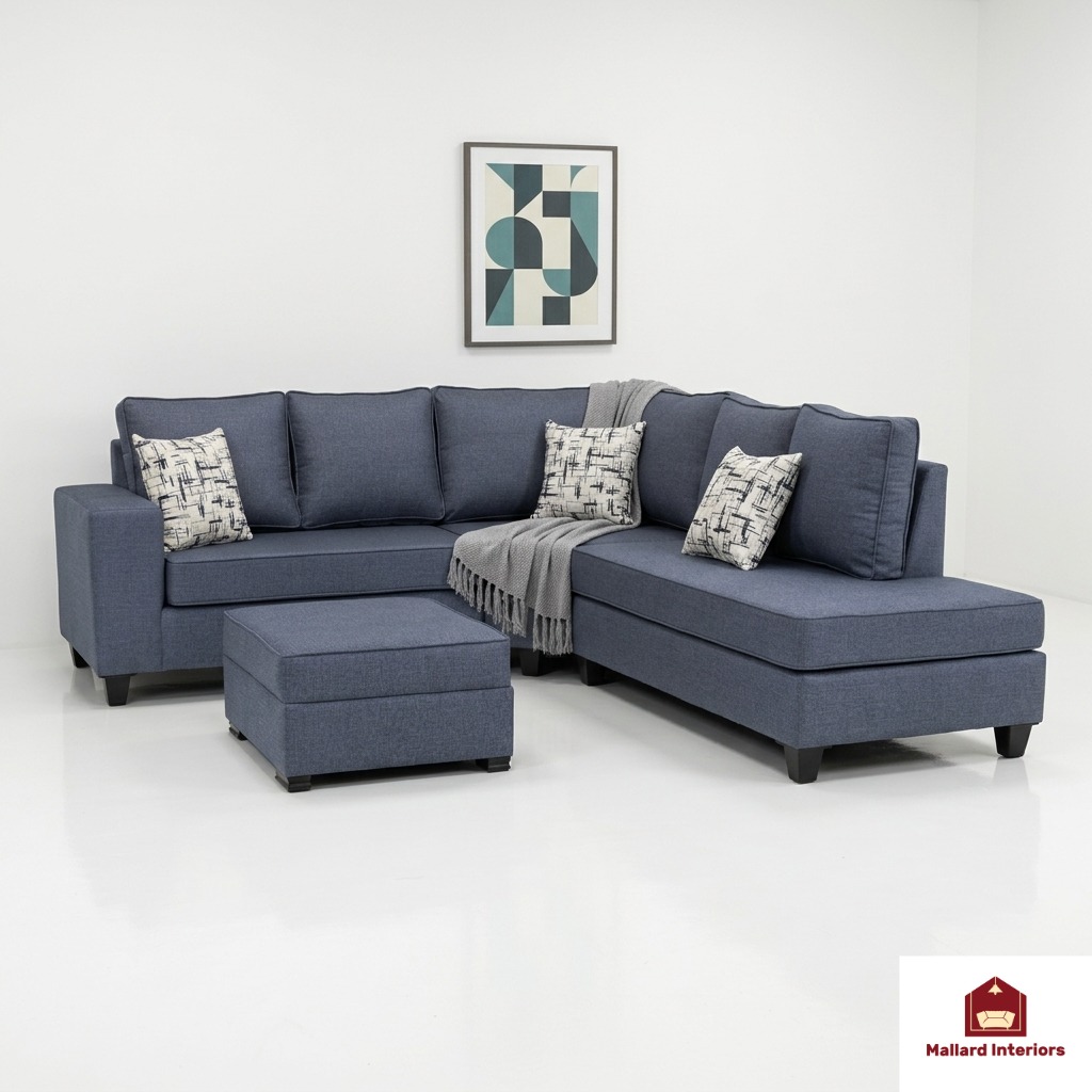 The Ashford in Denim linen weave
